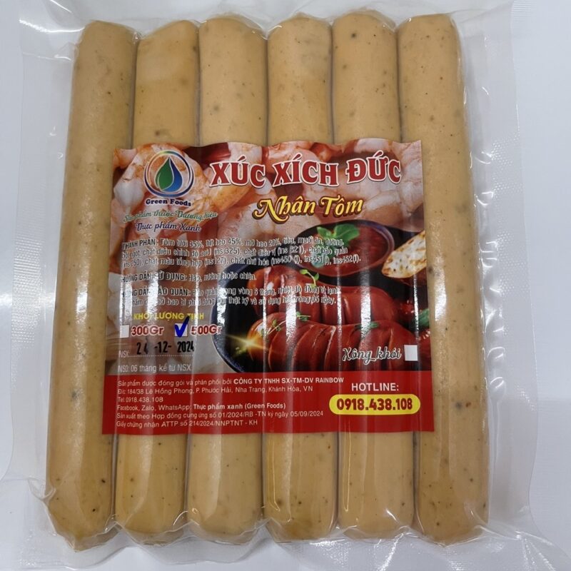 Xúc xích Đức nhân Tôm